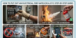 How to Put Out an Electrical Fire Safely (Step-by-Step Guide)